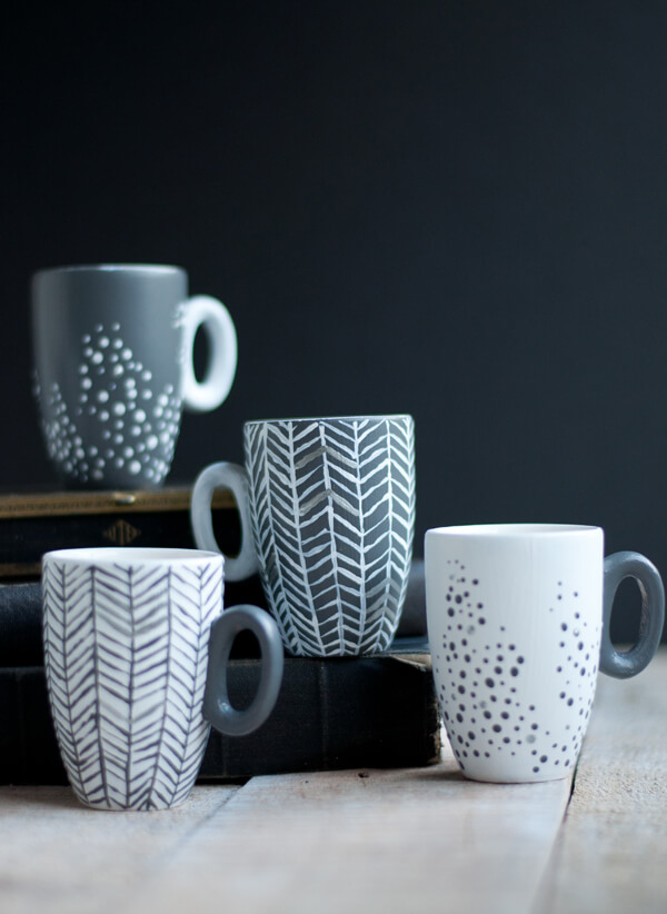 Acrylic paint mug painting:Acrylic coffee cup painting&painting mugs with  acrylic paint
